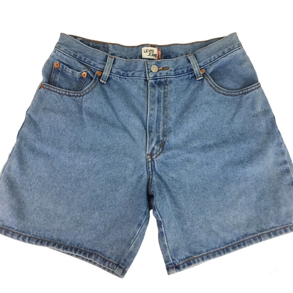 Levi’s 550 Y2K 90’s High Waist Mom Shorts Light Wash Size 12 - Picture 2 of 6